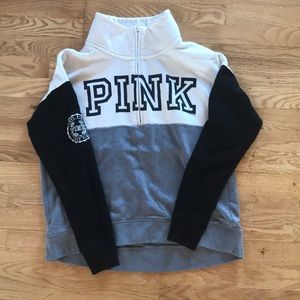 Pink quarter zip